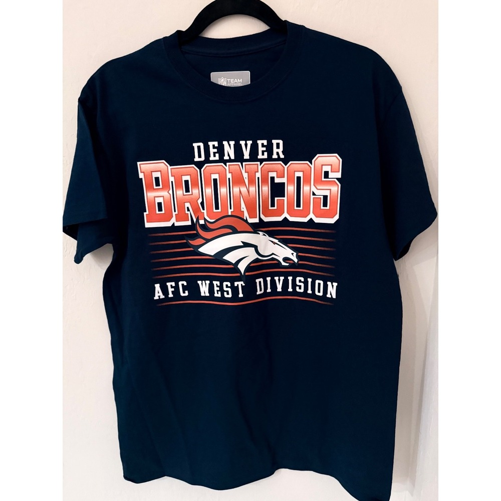 Denver Broncos Men's NFL Team Apparel AFC West Division T-Shirt-Size Medium- NWT
